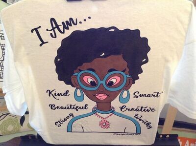 You Are Worth It, Round Glasses, I Am...Kind, Beautiful, Strong, Smart, Creative, Worthy,