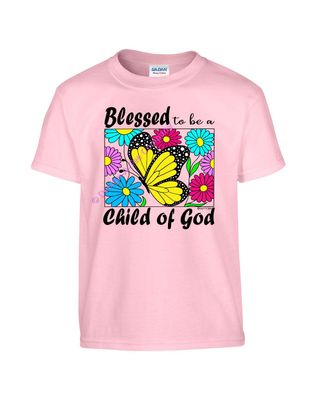 Women Men Girls Boys, Blessed to be a Child of God, Crew neck, Sweatshirt, Graphic tee,
