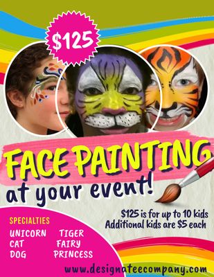 Face Painting at your Event