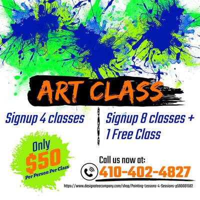 Art class, 4 Sessions