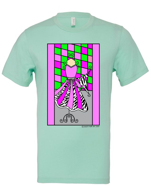 Bella Canvas 3001c-Girls Ladies Kids Princess Dress Form Graphic T-shirt