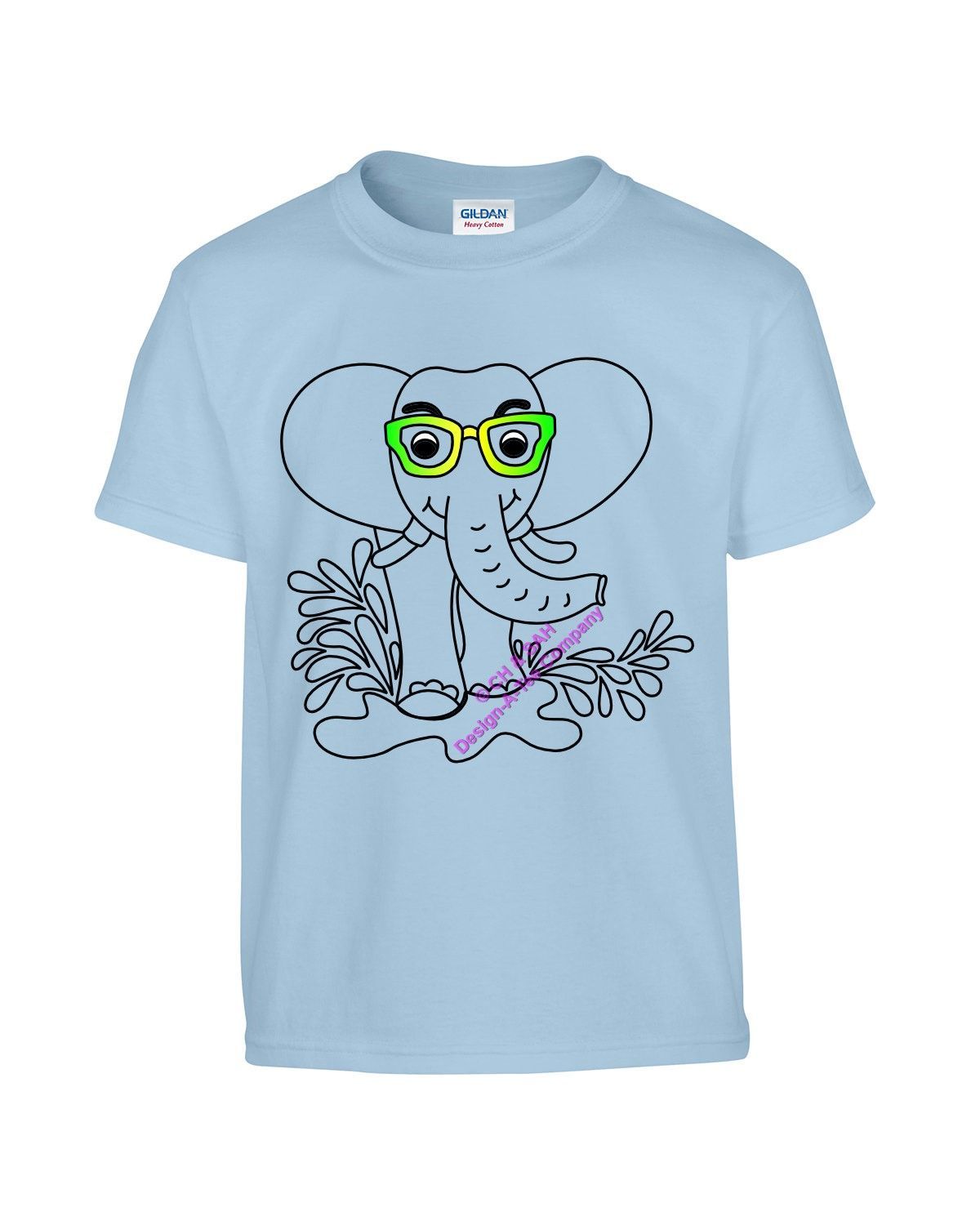 Elephant Graphic Print t-shirt for Women Men Girls Boys