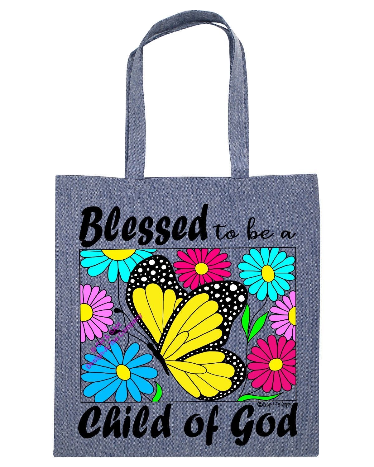 Blessed to be a Child of God tote bag