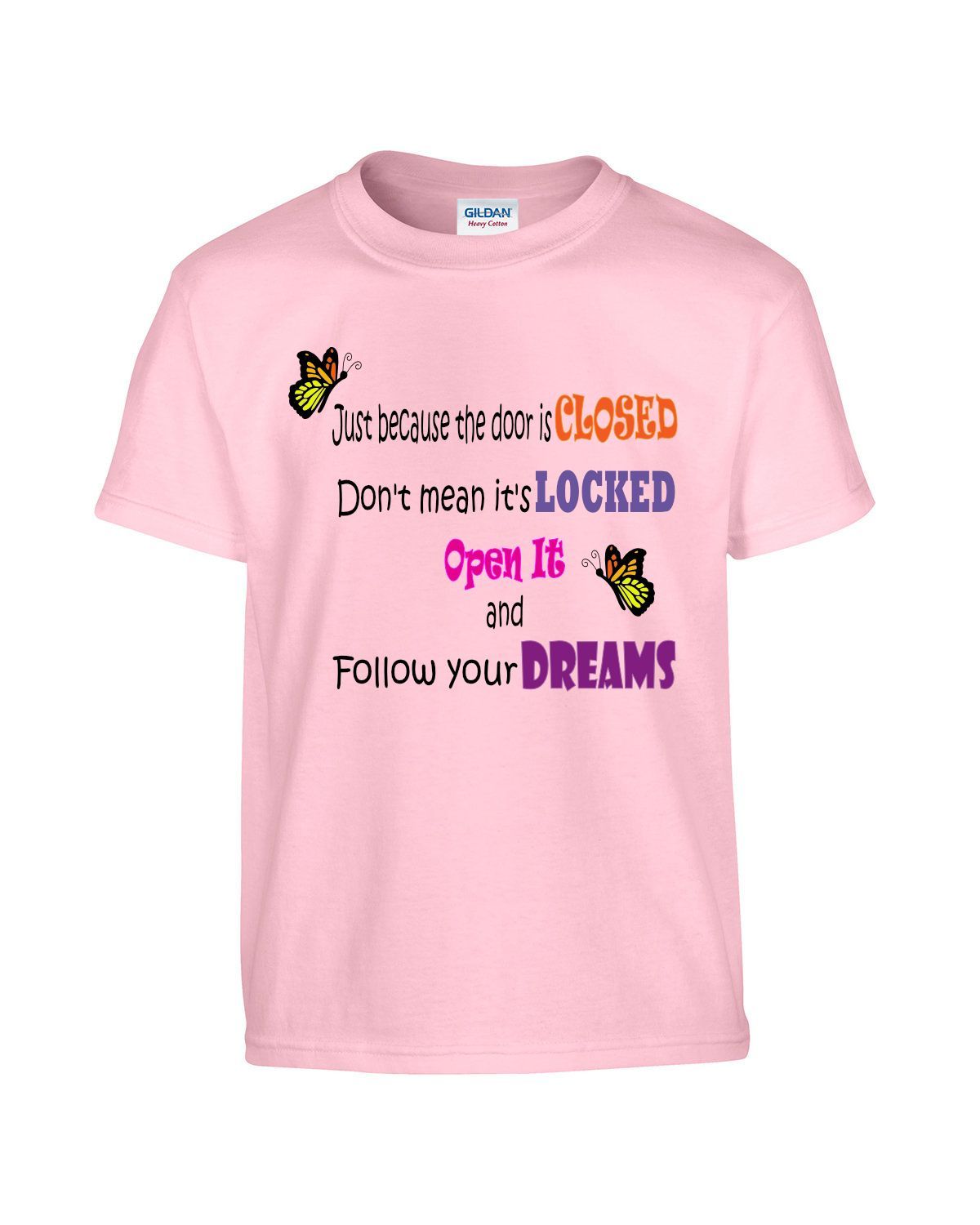 Print Graphic t-shirt, Follow your Dreams, Under $20 tee, Gildan,