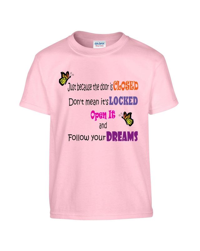 Print Graphic t-shirt, Follow your Dreams, Under $20 tee, Gildan,