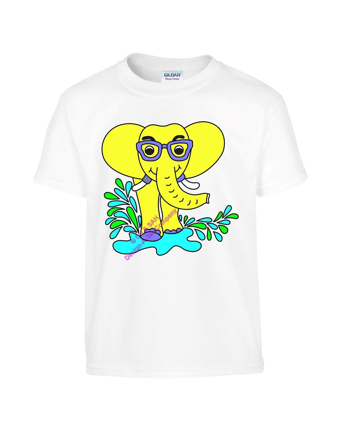 Elephant t-shirt for kids, youth, girls, boys