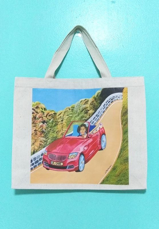 A Game premium cotton canvas tote bag, handbag