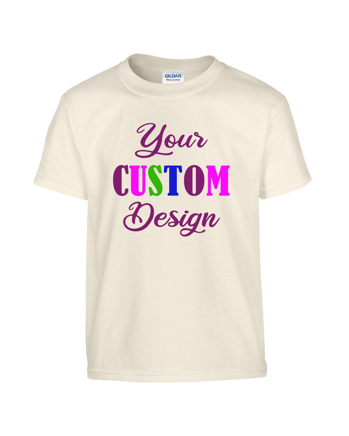 Custom T-shirts with your logo, Adults & Youth,  Crewneck Size S-XL, 2x 3x, Buy more, save more.
