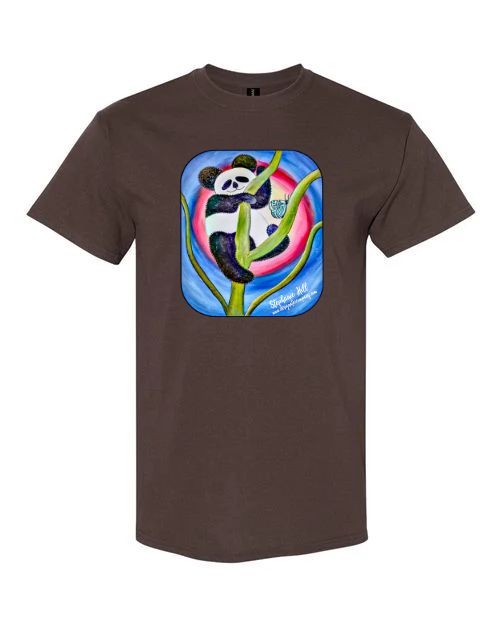 Tee shirt Graphic Panda butterfly in a tree t-shirt, short sleeve, crewneck, cotton,