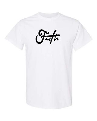 Graphic t-shirts Faith Christian Spiritual Inspirational tees short sleeve cotton polyester