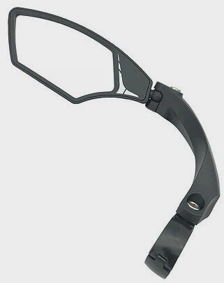 HD-GLASS LENS NYLON CLAMP-ON MIRROR BLACK