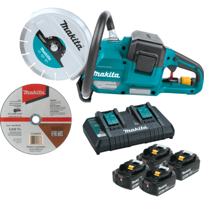 XEC01PT1 36V 9&#39;&#39; POWER CUTTER KIT (4) 5Ah BATTERIES