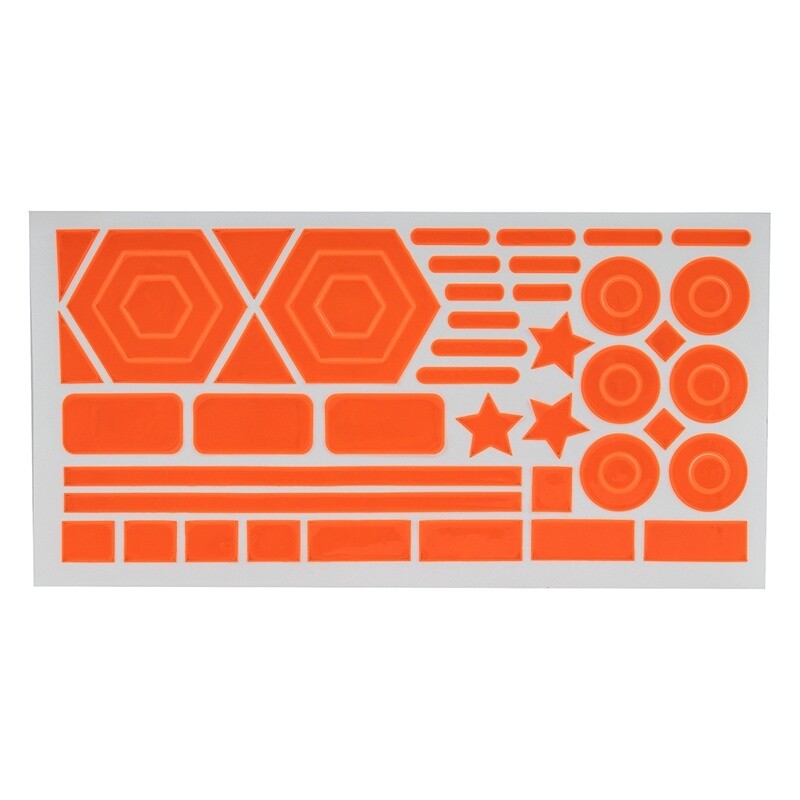 SUNLITE Reflective Stick-On Shapes Pink/Orange/Yellow