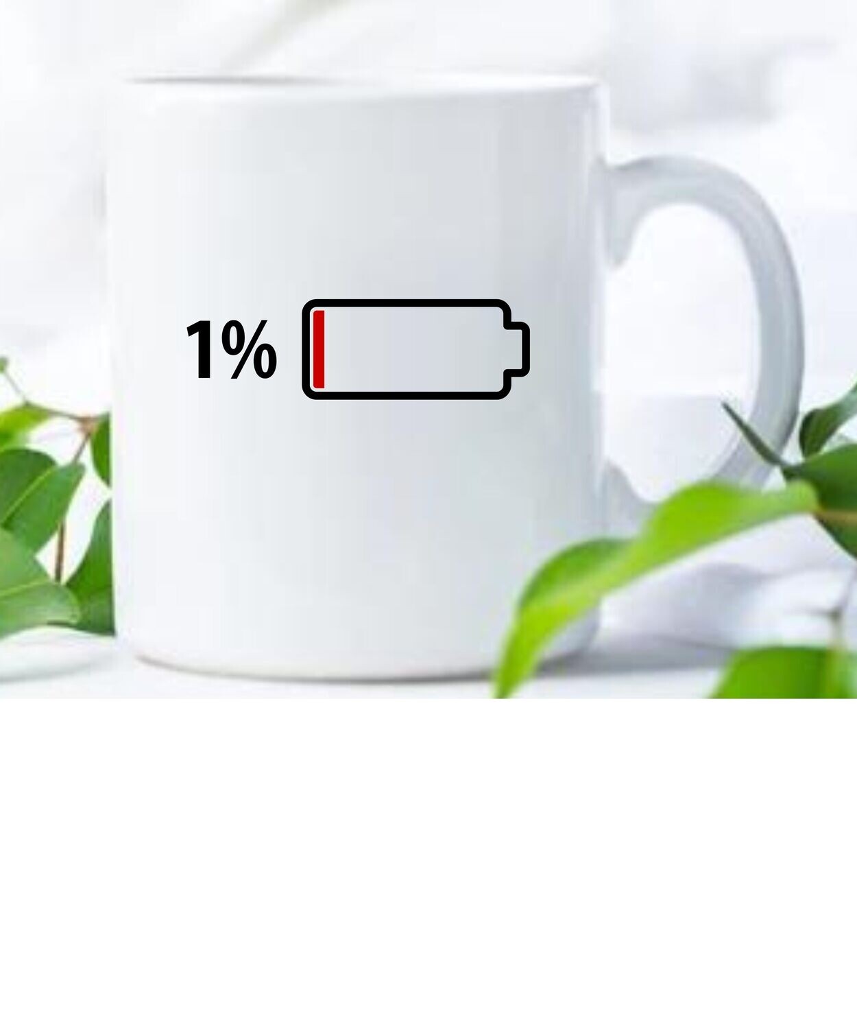 Low Battery Alert - Battery Level Indicator Mug