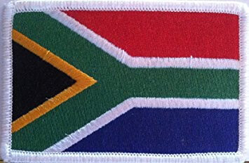 South African Flag Embroidered Patch | Iron-On and Sew-On