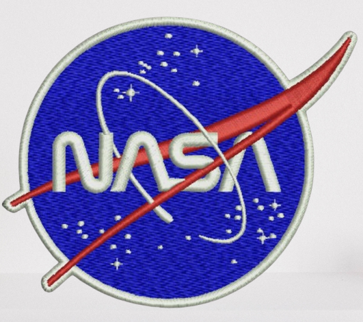 NASA Embroidered Patch | Iron-On and Sew-On