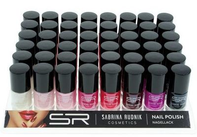 Karton Nagellack SABRINA klassische Farben