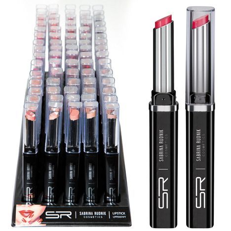 Karton Lippenstift SABRINA nude 12 Farben