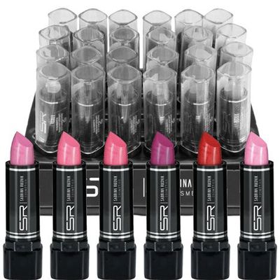 Karton Lippenstift SABRINA Rose Farben