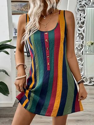 Sommerkleid mit Knopfdetail - RR1116051