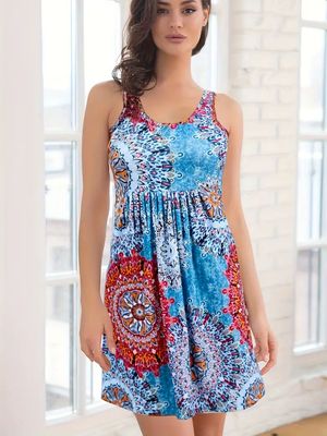 Elegantes A-Linien-Kleid - Größe L - HJ241404