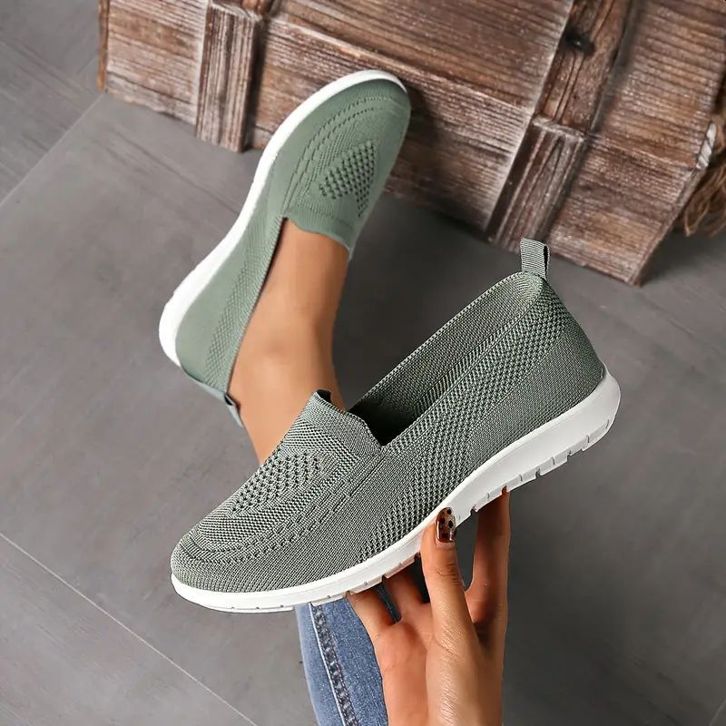 Slip-On Damen Freizeit-Sneaker - Grün - Größe 38,5 - YE422306