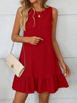 Swing Kleid in Rot Größe XL - TR190782
