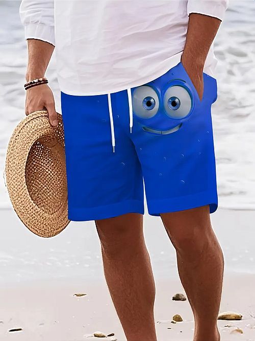 Herren Sommer Shorts Blau JB1765483
