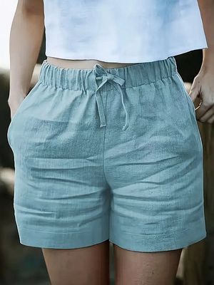 Damen Leinen Shorts XF1396749