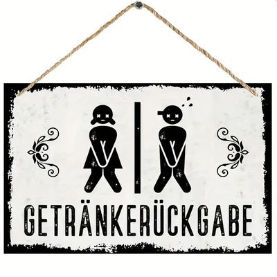 GETRÄNKE-RÜCKGABE Sprücheschild PJ582646