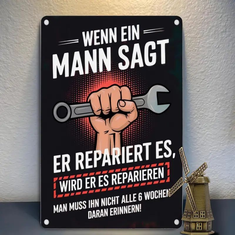 Männer Reparieren Sprücheschild TN1533257