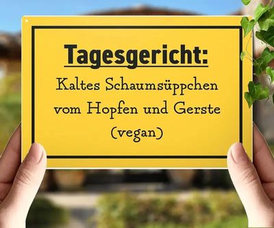 Schaumsüppchen Sprücheschild WK2021382