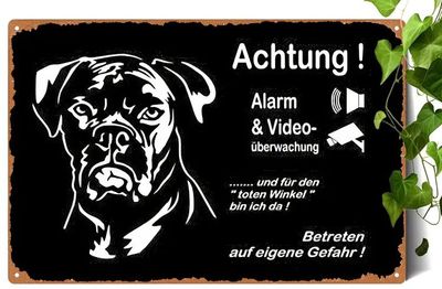 Video Hund Alarm Sprücheschild CW1402016
