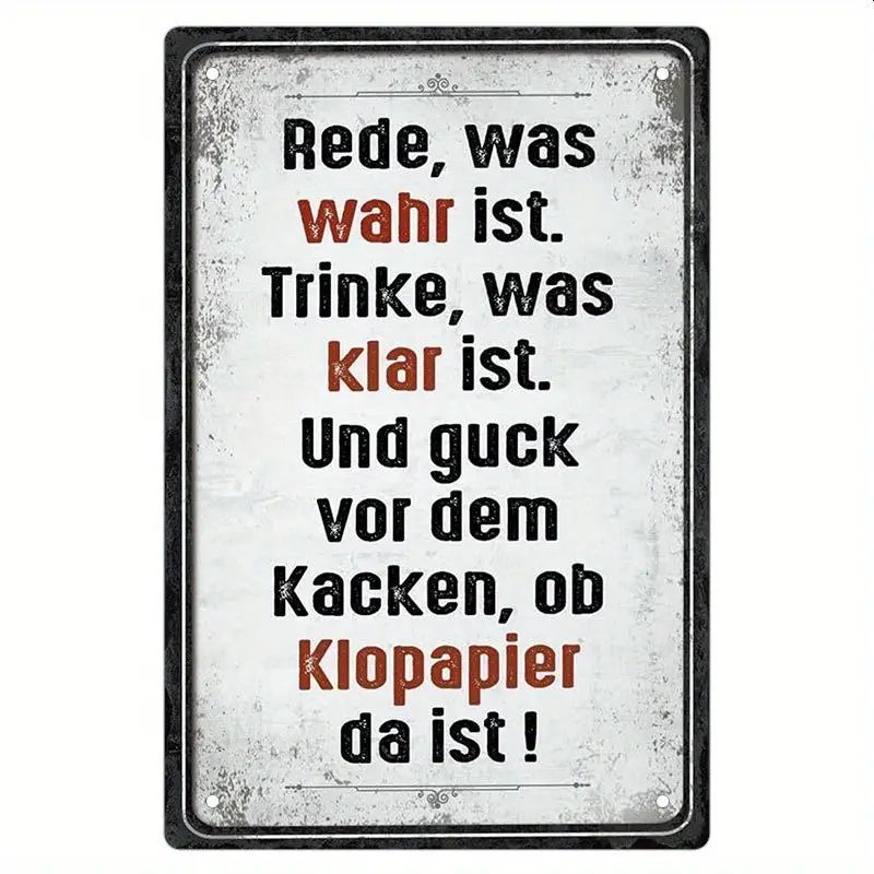 Schau vor dem Sprücheschild TK98809