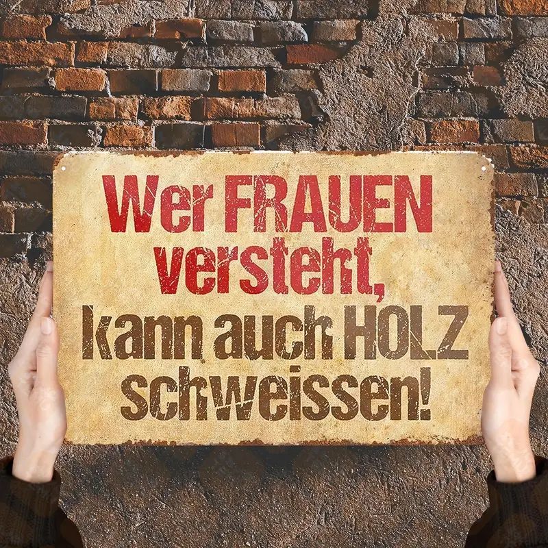 Wer Frauen versteht Sprücheschild YP2123158