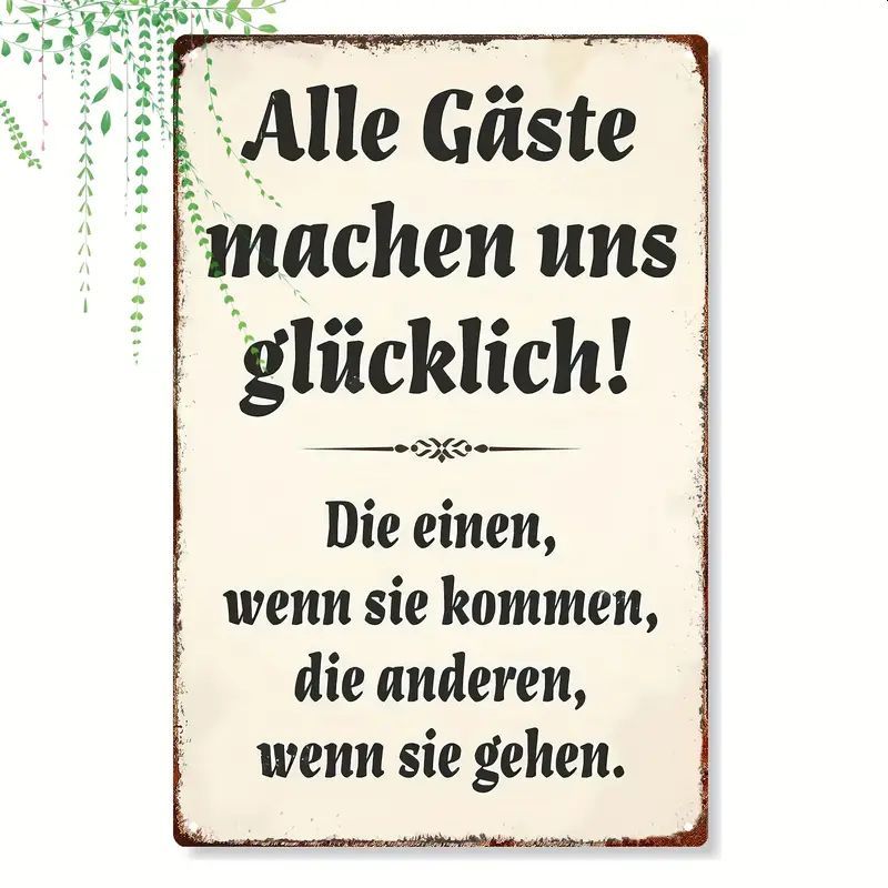 Alle Gäste Sprücheschild  VD1613712
