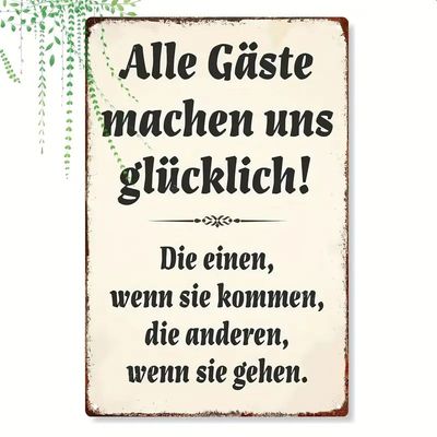 Alle Gäste Sprücheschild  VD1613712
