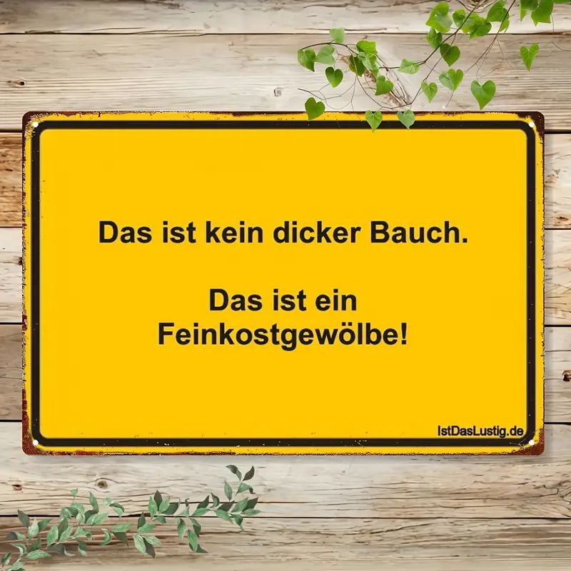 Sprücheschild Das ist kein dicker Bauch 2036435YM