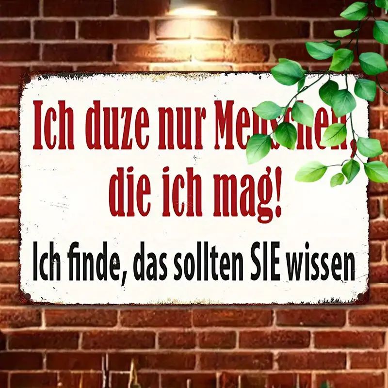 Sprücheschild Ich duze nur 2141363KF
