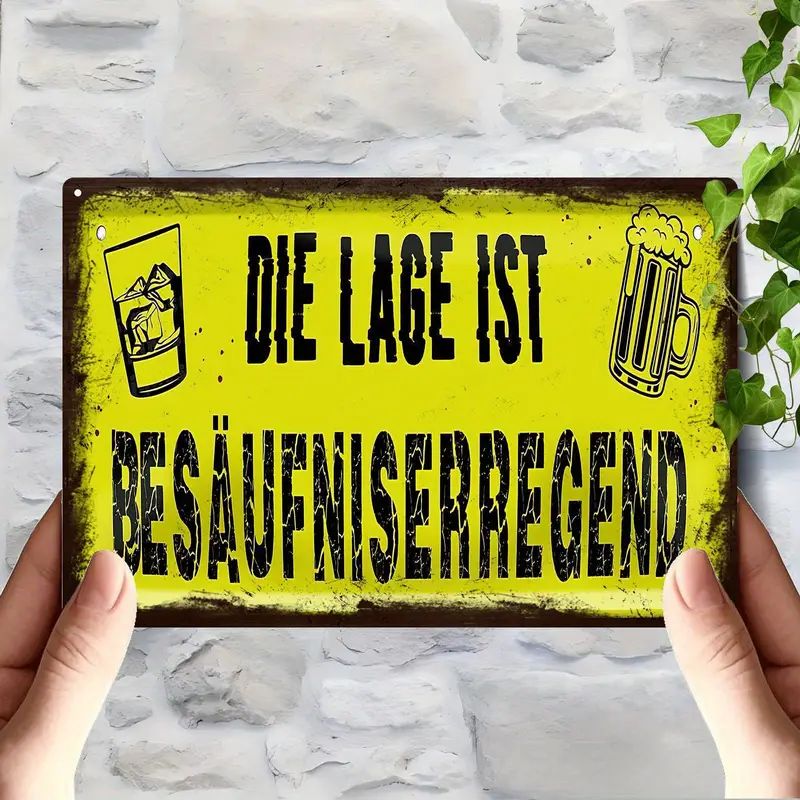 Sprücheschild Die Lage ist 1841343NC