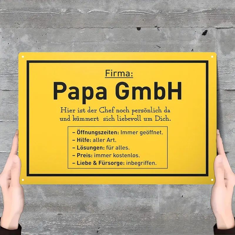 Papa GmbH Sprücheschild 1566892VC