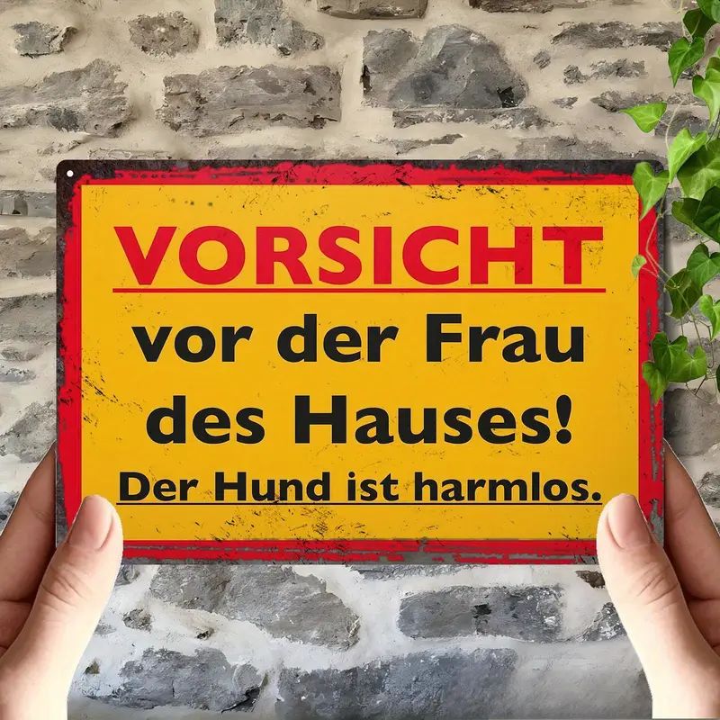 Sprücheschild Vorsicht vor der Frau  1847268NQ