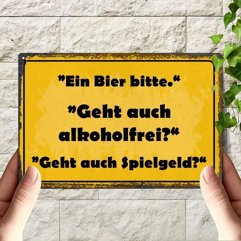 Sprücheschild Ein Bier bitte  2308840MF