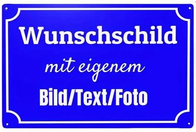 Metallschild mit eigenem Foto 130352AE 3823577RN 362435VQ