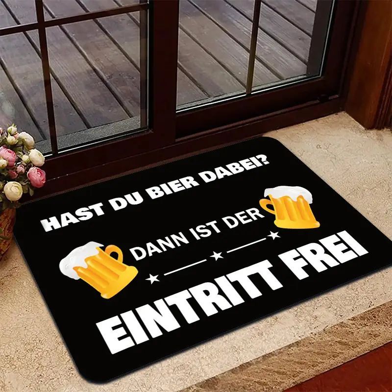 Fußmatte Bier dabei 7607012BQ