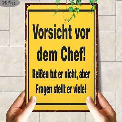 Sprücheschild Vorsicht Chef 2529064WF