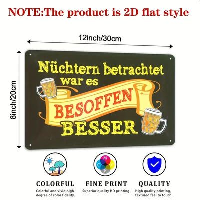 Sprücheschild Nüchtern betrachtet 652690UN