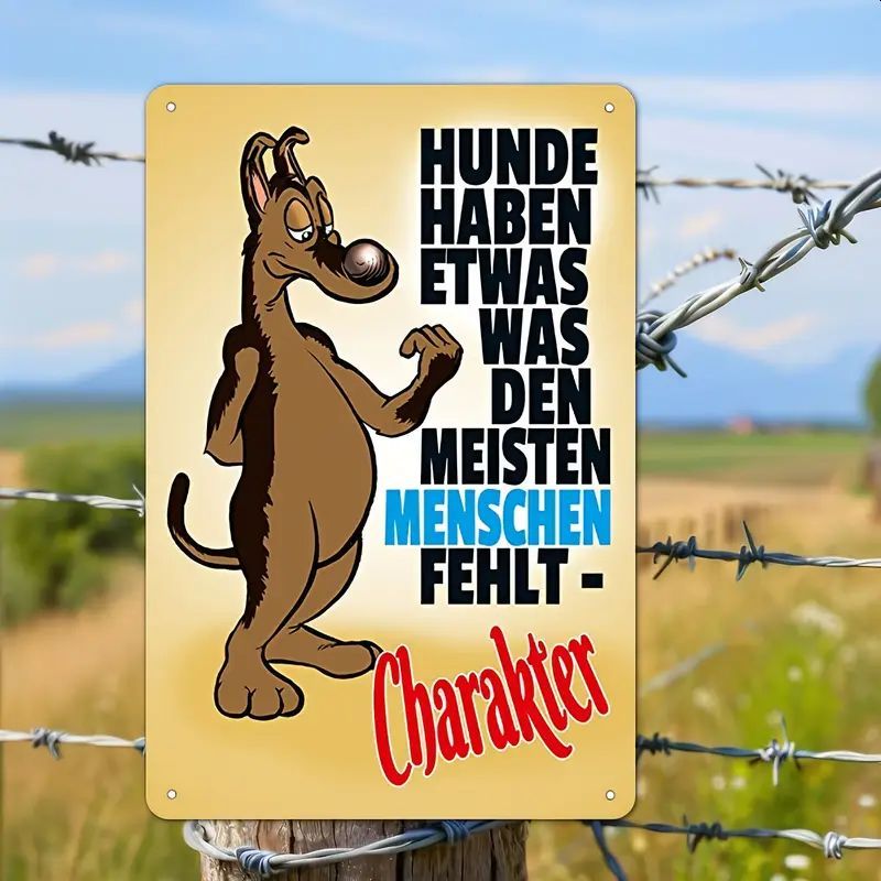 Sprücheschild Hunde Charakter 2895628QL