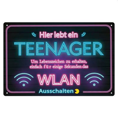 Sprücheschild Teenager WLan 200534XB