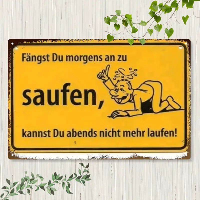 Sprücheschild Morgens saufen 2039297GV